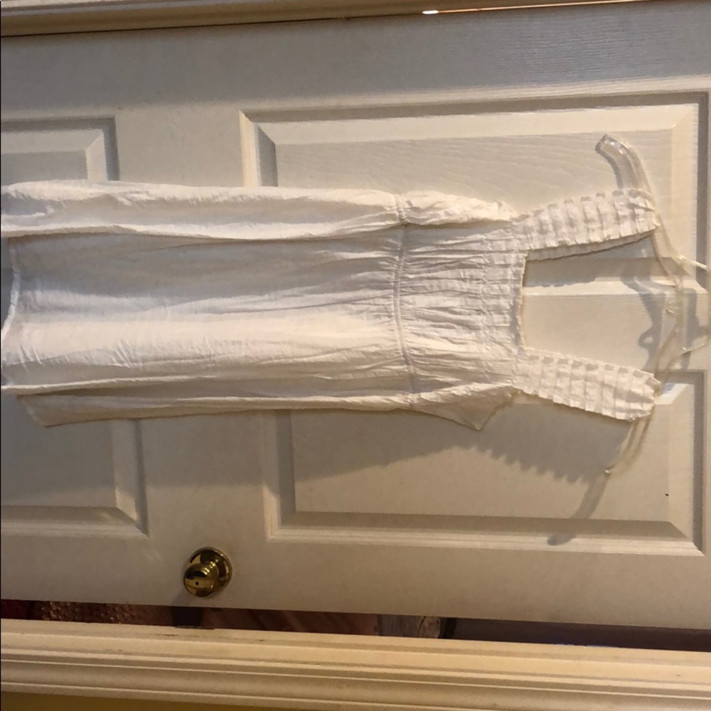 White crinkle sundress